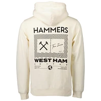 Sweat à capuche crème West Ham United Fashion pour homme