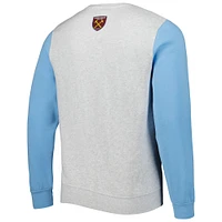 Men's Gray/Blue West Ham United Kangaroo Pullover Sweatshirt