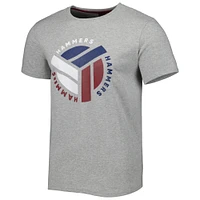 Men's Gray West Ham United Rounded T-Shirt