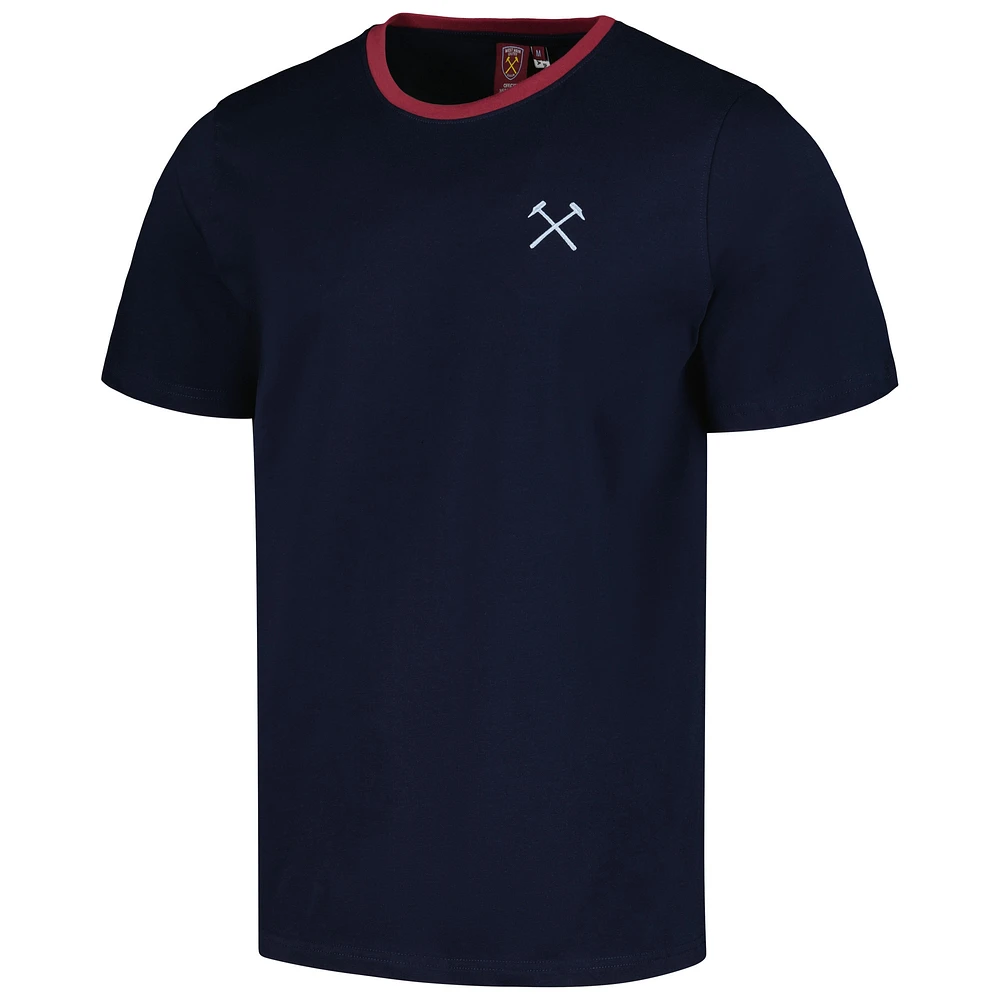 Men's Navy West Ham United Ringer T-Shirt