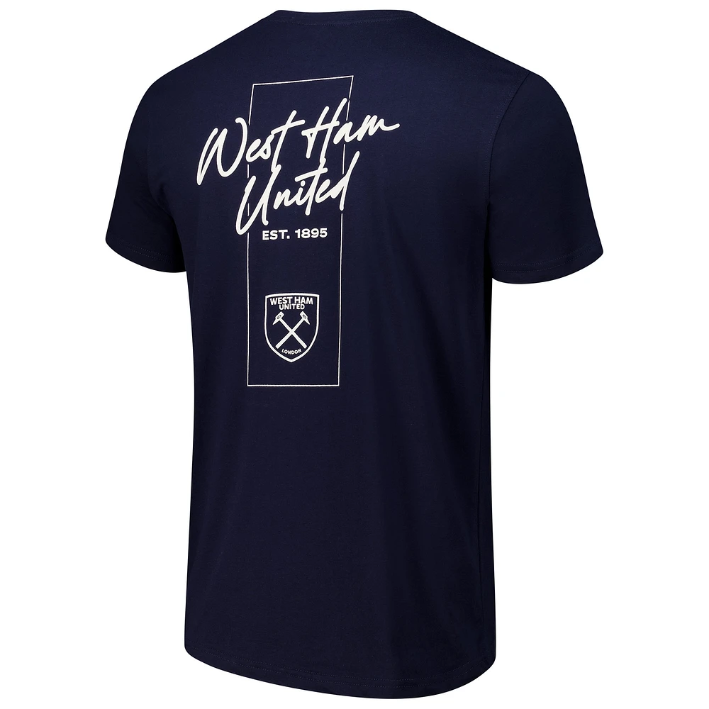 T-shirt streetwear bleu marine West Ham United pour homme