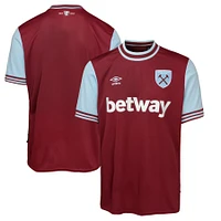 Maillot Umbro Claret West Ham United 2024/25 domicile réplique pour homme