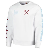 Men's White West Ham United Graffiti Pullover Sweatshirt