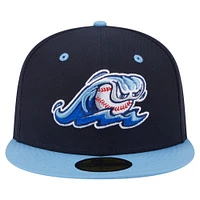 Men's New Era  Navy/Light Blue West Michigan Whitecaps Authentic Collection 59FIFTY Fitted Hat