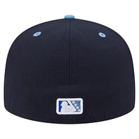 Men's New Era  Navy/Light Blue West Michigan Whitecaps Authentic Collection 59FIFTY Fitted Hat