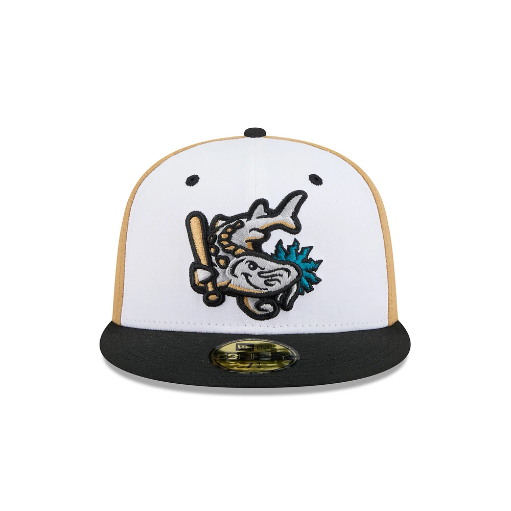 Men's New Era  White West Michigan Whitecaps Theme Nights 59FIFTY Fitted Hat