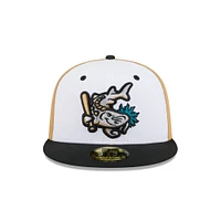 Men's New Era  White West Michigan Whitecaps Theme Nights 59FIFTY Fitted Hat