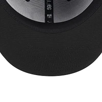 Men's New Era Black West Michigan Whitecaps Authentic Collection Alternate Logo 59FIFTY Fitted Hat