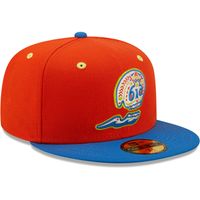 Men's New Era Orange/Blue Calaveras De West Michigan Copa La Diversion 59FIFTY Fitted Hat