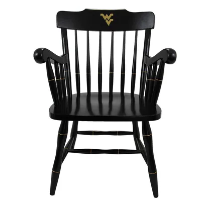 West Virginia Mountaineers Captains Chair - Black