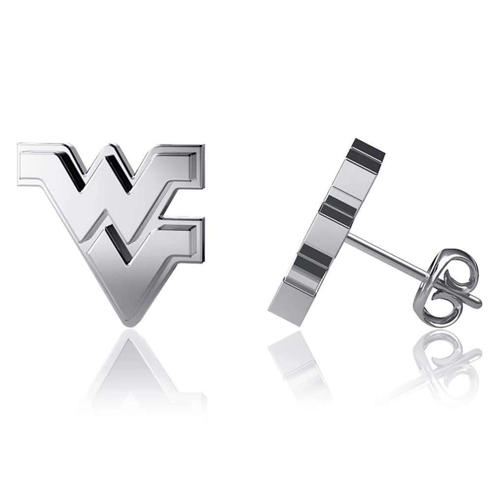 Dayna Designs West Virginia Mountaineers Silver Post Earrings