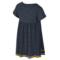 Girls Toddler Colosseum  Navy West Virginia Mountaineers Fleet Dress