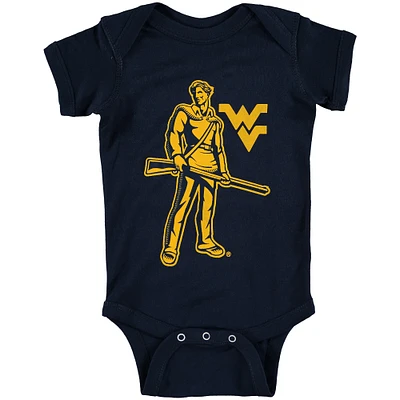 Body bébé bleu marine West Virginia Mountaineers Big Logo