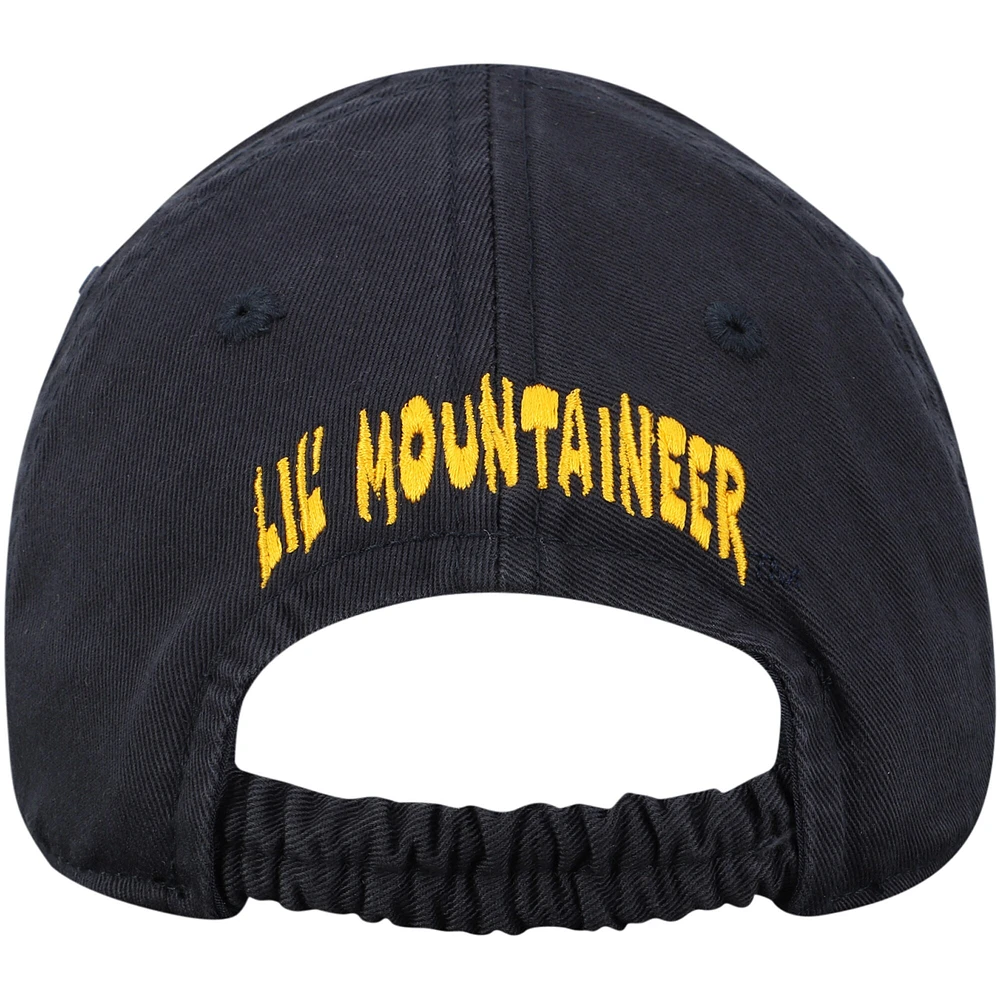 Top of the World Navy West Virginia Mountaineers Mini Me Casquette ajustable pour bébé