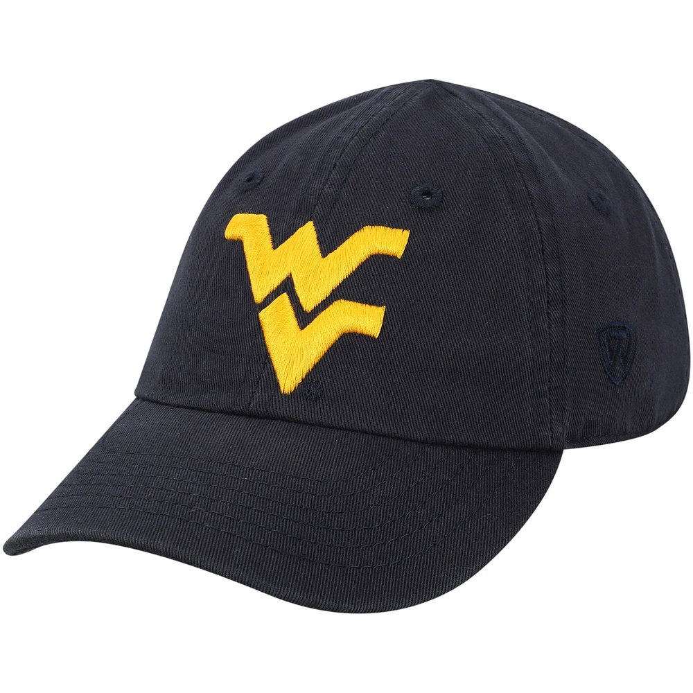 Top of the World Navy West Virginia Mountaineers Mini Me Casquette ajustable pour bébé