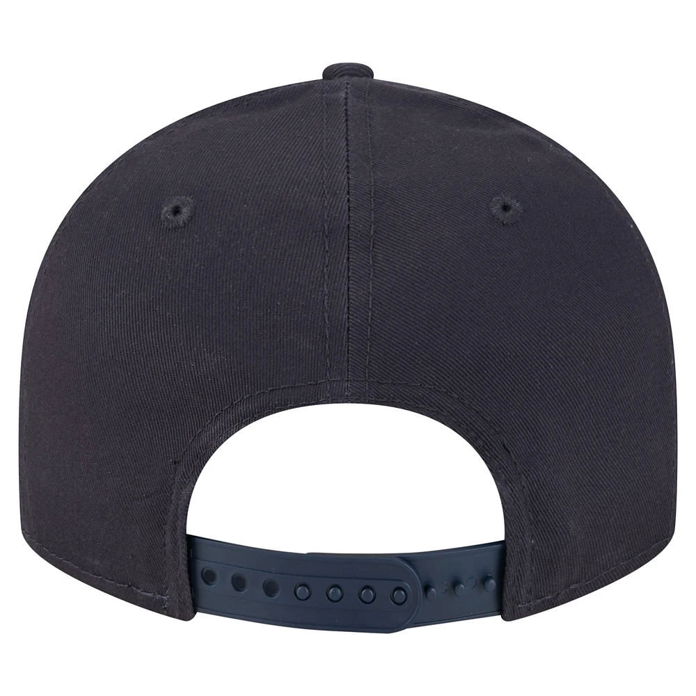 Casquette Snapback 9FIFTY Low Profile des West Virginia Mountaineers de New Era pour homme, bleu marine