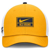 Men's Nike  Gold West Virginia Mountaineers Stretch-Snap Adjustable Trucker Hat