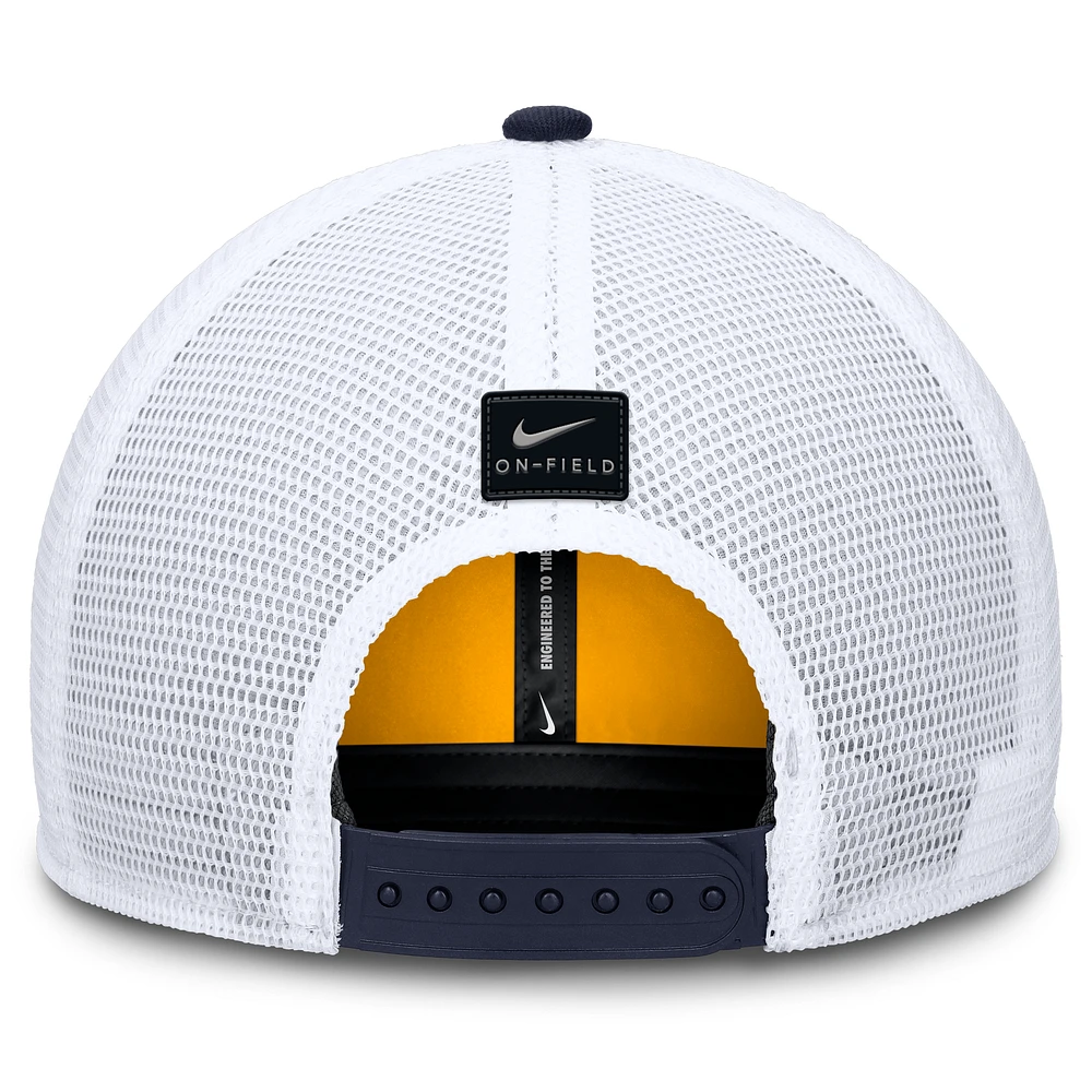 Men's Nike  Gold West Virginia Mountaineers Stretch-Snap Adjustable Trucker Hat