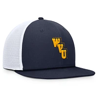 Casquette ajustable Nike Performance Pro bleu marine des West Virginia Mountaineers pour homme