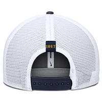 Casquette ajustable Nike Performance Pro bleu marine des West Virginia Mountaineers pour homme