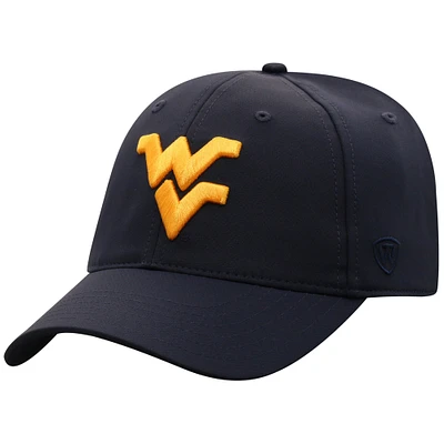 Men's Top of the World  Navy West Virginia Mountaineers Victory Trainer Adjustable Hat