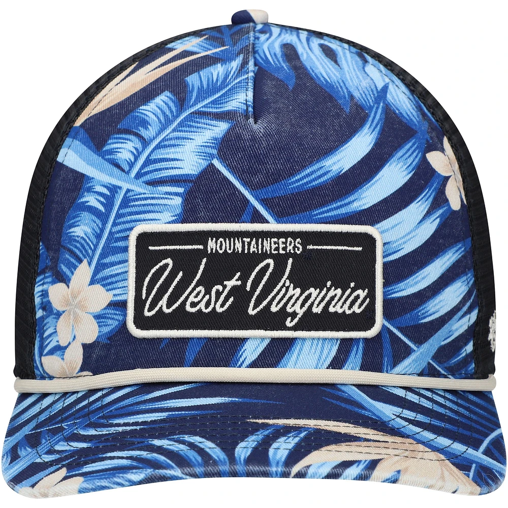 Men's '47 Navy West Virginia Mountaineers Tropicalia Hitch Adjustable Hat