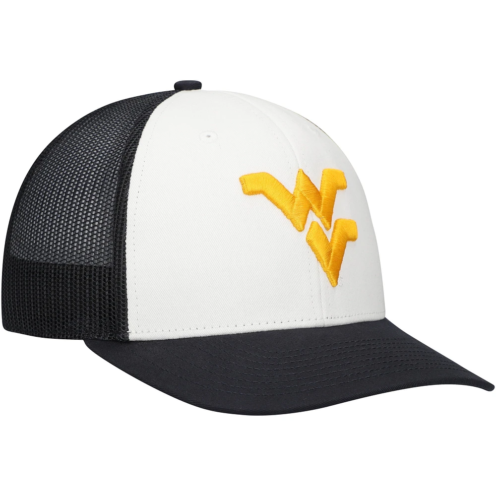 Men's '47 White/Navy West Virginia Mountaineers Freshman Trucker Adjustable Hat