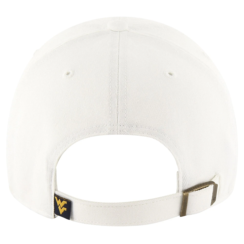 Men's '47 White West Virginia Mountaineers Clean Up Adjustable Hat