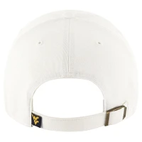 Men's '47 White West Virginia Mountaineers Clean Up Adjustable Hat