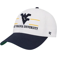 Men's '47 White West Virginia Mountaineers Gridiron Clean Up Adjustable Hat