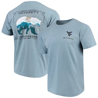 T-shirt bleu West Virginia Mountaineers State Scenery Comfort Colours pour homme