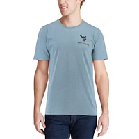 T-shirt bleu West Virginia Mountaineers State Scenery Comfort Colours pour homme