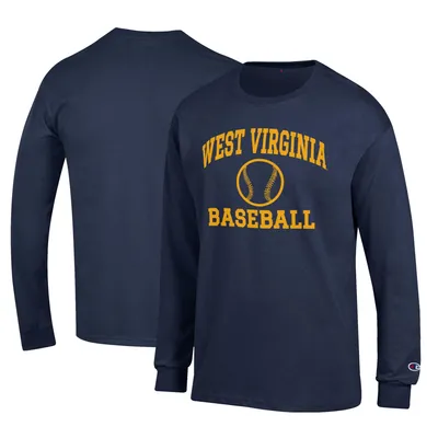 West Virginia Mountaineers Champion Primary Team Logo Icon Baseball Long Sleeve T-Shirt