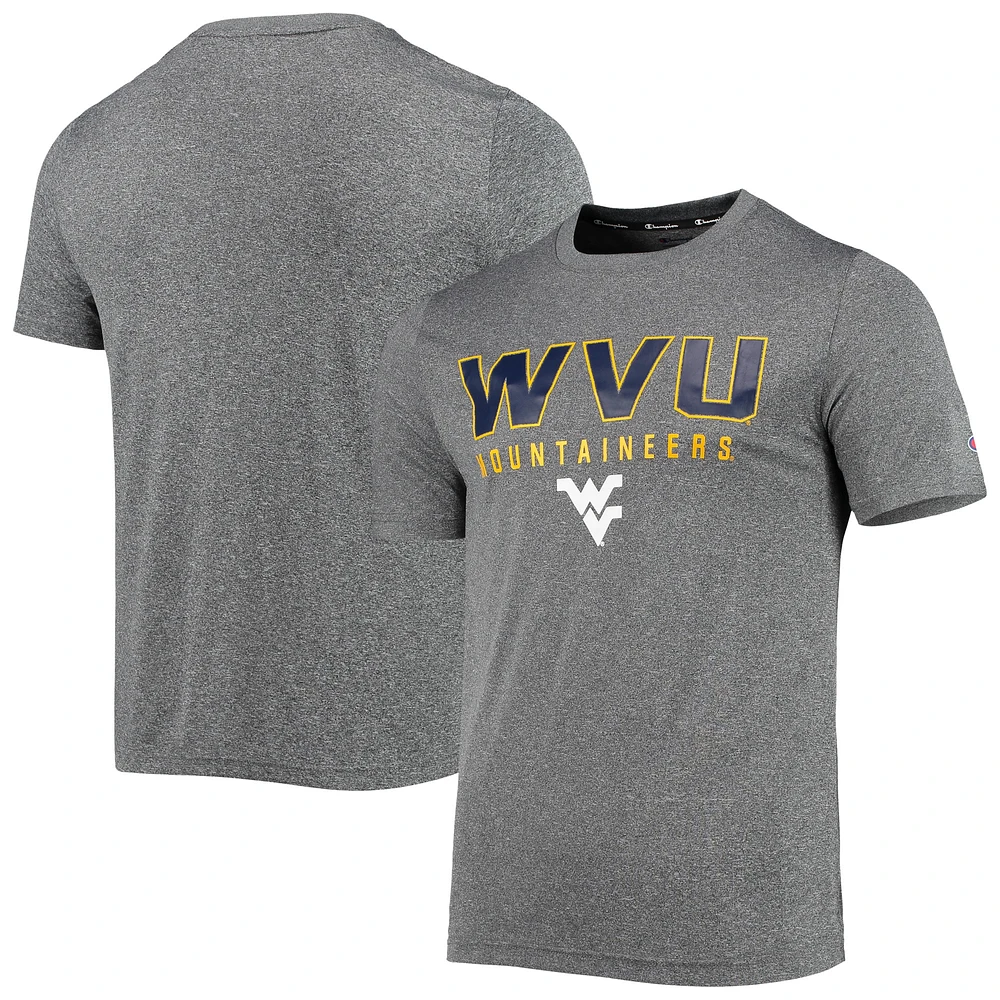 Men's Champion Gray West Virginia Mountaineers Stack T-Shirt