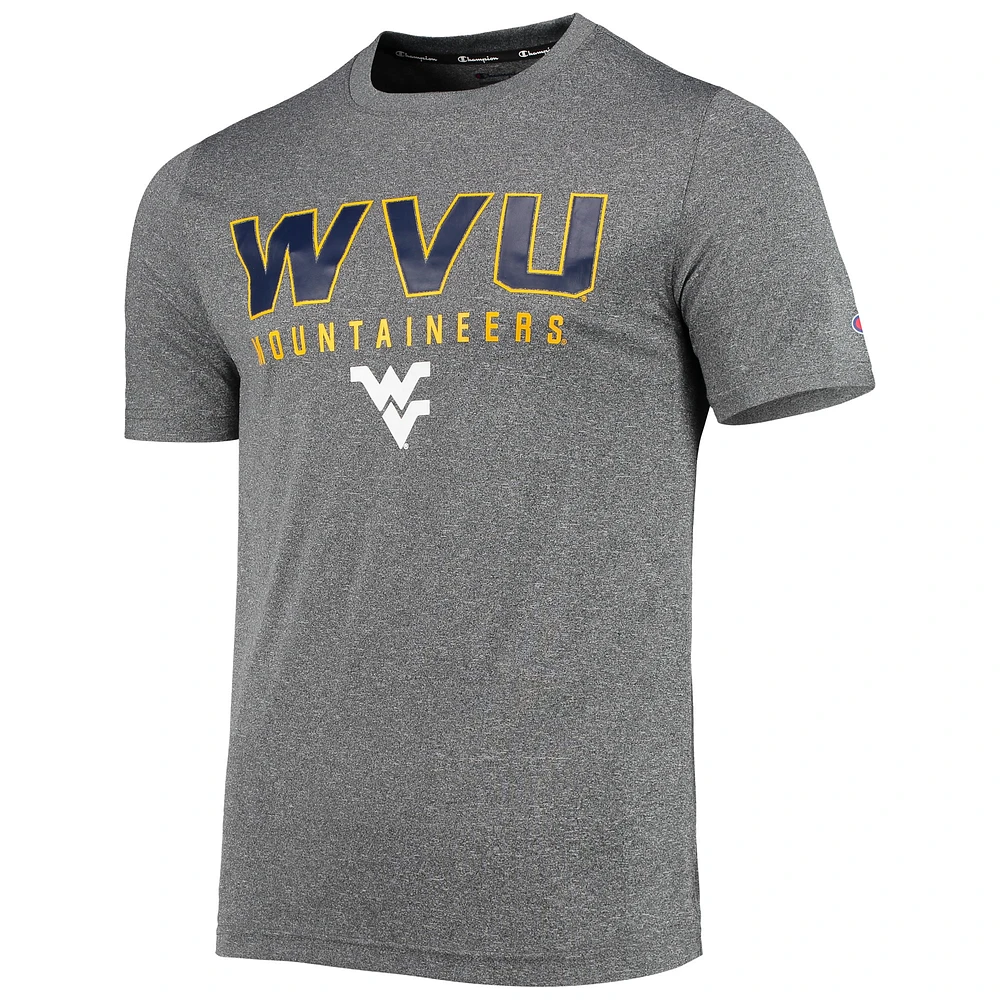 Men's Champion Gray West Virginia Mountaineers Stack T-Shirt