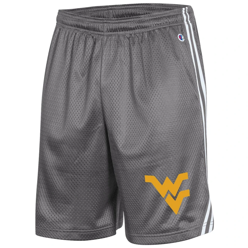 Champion gris West Virginia Mountaineers Team Lacrosse Shorts pour hommes