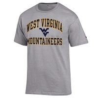 Men's Champion Heather Gray West Virginia Mountaineers High Motor T-Shirt