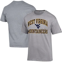 Champion Heather Grey West Virginia Mountaineers High Motor T-shirt pour homme