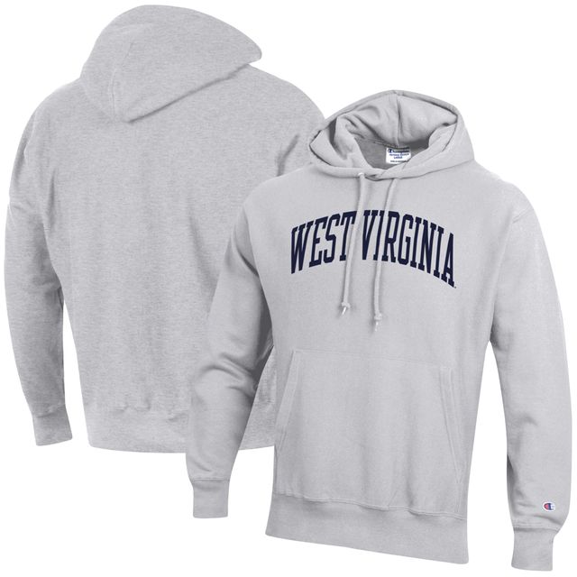 Chandail à capuchon armure inversée Champion Heathered Grey West Virginia Mountaineers pour hommes