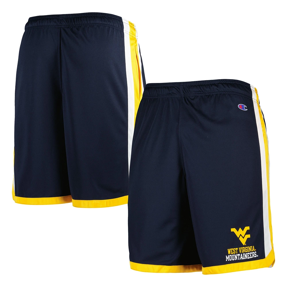 Men's Champion Navy West Virginia Mountaineers Basketball Shorts