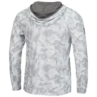 Men's Colosseum Arctic Camo West Virginia Mountaineers OHT Military Appreciation Long Sleeve Hoodie Top