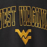 Men's Colosseum Charcoal West Virginia Mountaineers Arch & Logo Crew Neck Sweatshirt