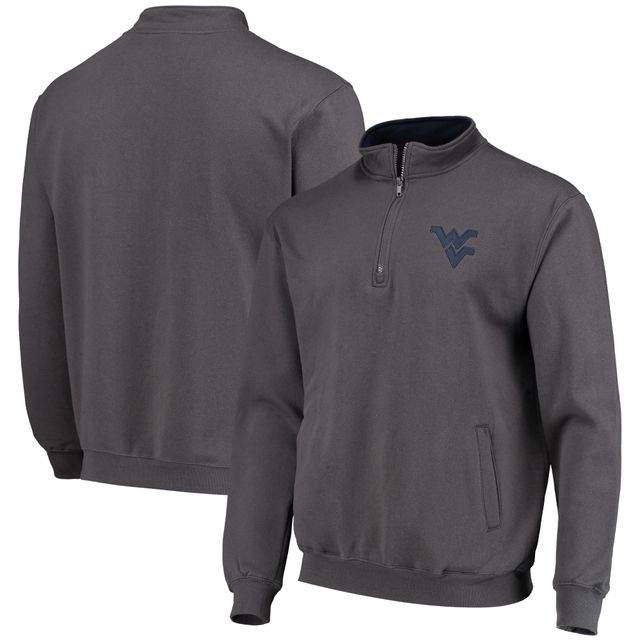 Veste Colosseum Charcoal West Virginia Mountaineers Tortugas Logo Quarter-Zip pour homme