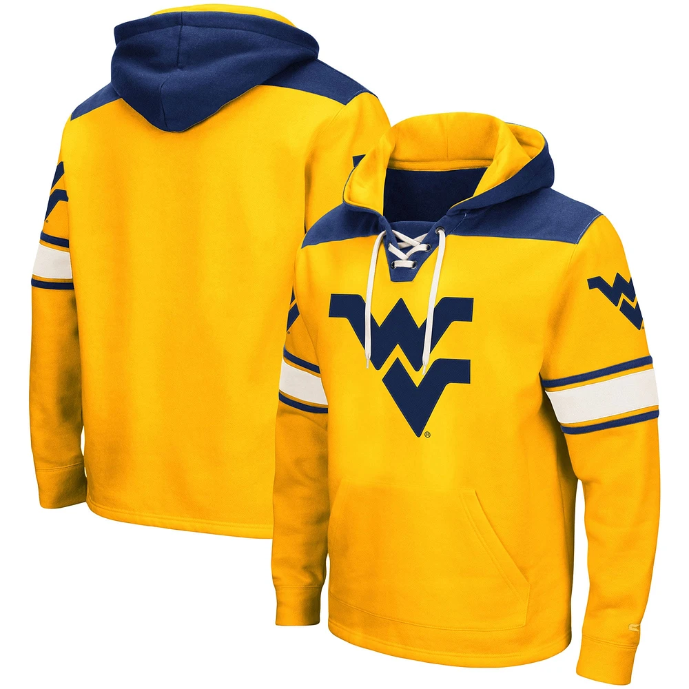 Sweat à capuche lacets Colosseum Gold West Virginia Mountaineers 2.0 pour hommes