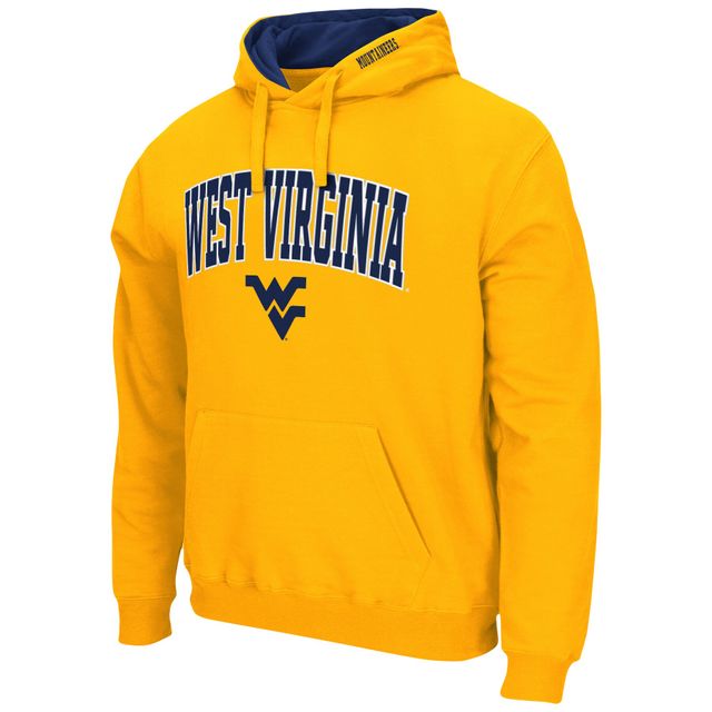 Chandail à capuchon Colosseum Gold West Virginia Mountaineers Arch & Logo 3.0 pour hommes