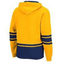 Men's Colosseum Gold West Virginia Mountaineers Lace Up 3.0 Pullover Hoodie