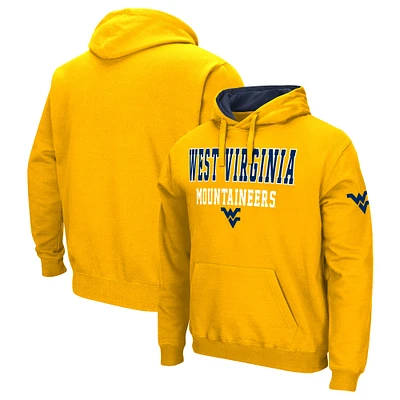 Men's Colosseum Gold West Virginia Mountaineers Sunrise Pullover Hoodie