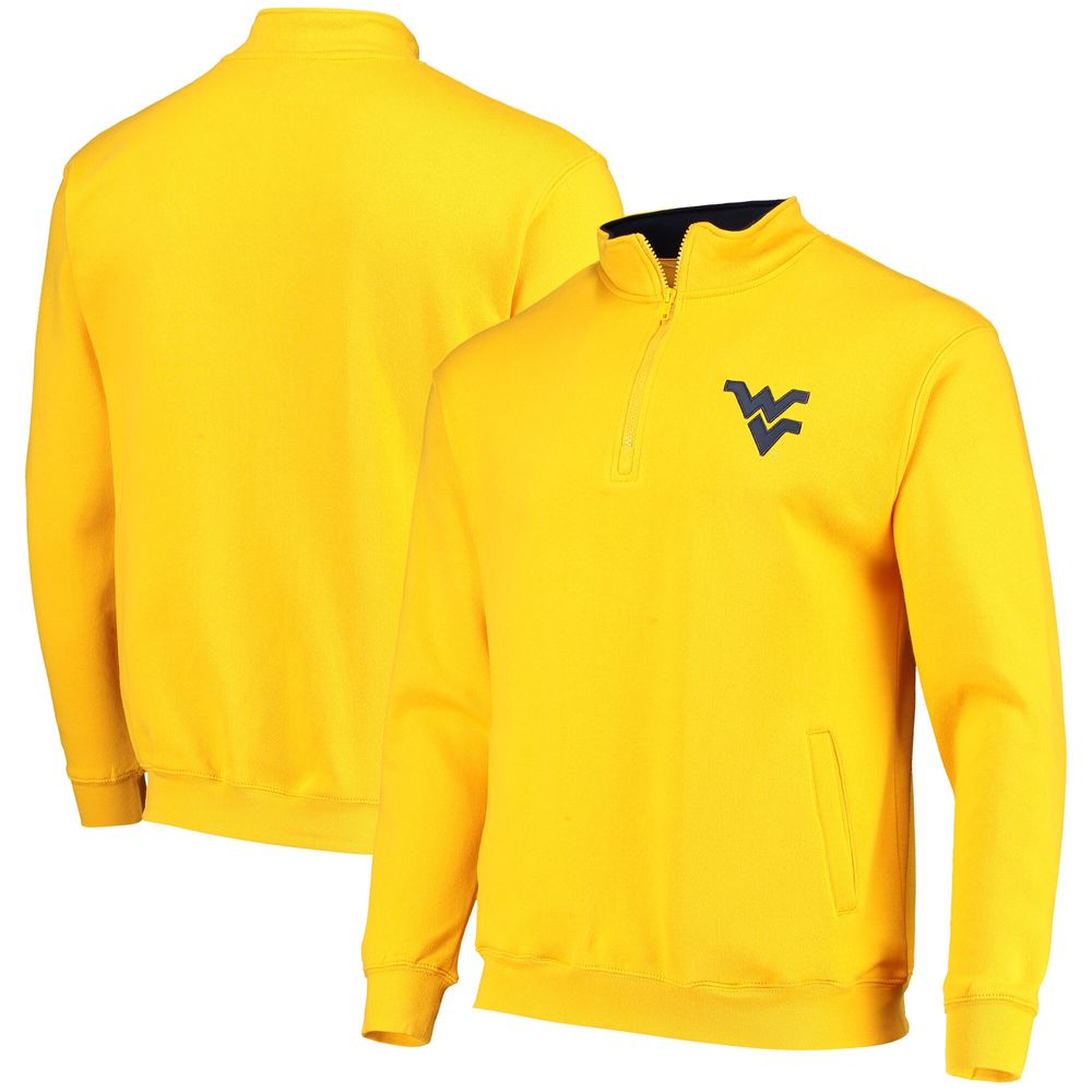 Men's Colosseum Gold West Virginia Mountaineers Tortugas Logo Quarter-Zip Jacket