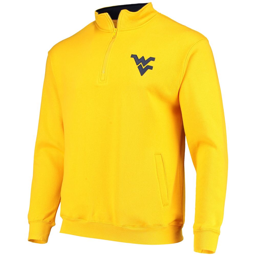 Men's Colosseum Gold West Virginia Mountaineers Tortugas Logo Quarter-Zip Jacket