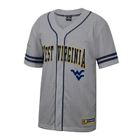 Men's Colosseum Gray West Virginia Mountaineers Free Spirited Baseball Jersey